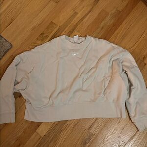 Nike Women's Crew Neck Sweater - Light Beige